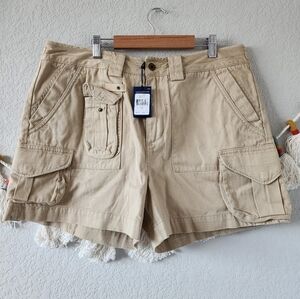 Polo Ralph Lauren Wesley Tan Cargo Cotton Shorts Outdoor Hikinh Casual NWT 14